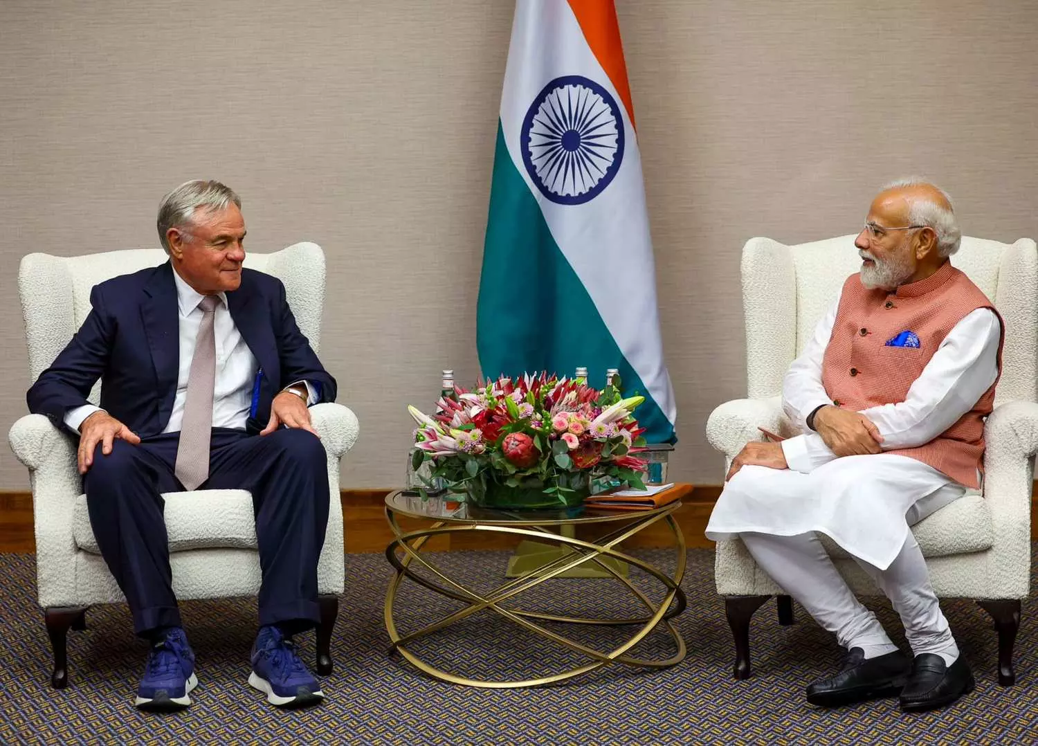 PM Modi meets Indian-origin tech entrepreneurs in Johannesburg