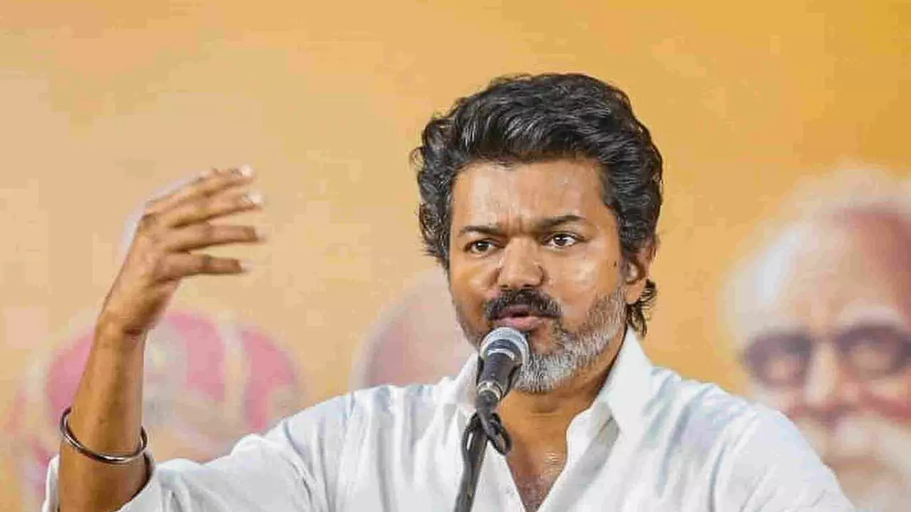 TVK chief Vijay resumes poll campaign, targets ruling DMK for loot, dynasty politics TVK chief Vijay resumes poll campaign, targets ruling DMK for loot, dynasty politics