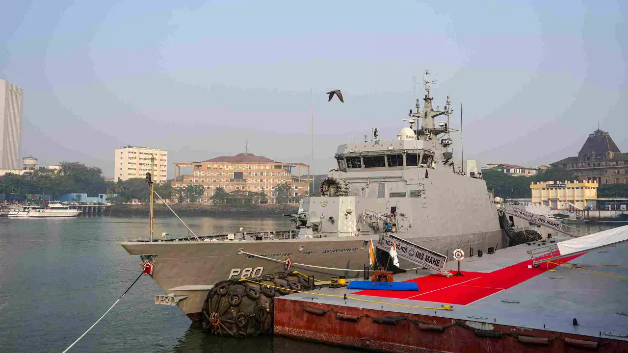 Indian Navy commissions indigenous anti-submarine warfare vessel INS Mahe