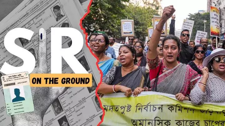 BLOs protest in Kolkata