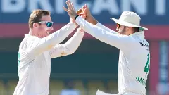 Simon Harmer, Aiden Markram Simon Harmer, Aiden Markram