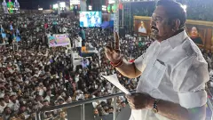 Edappadi K Palaniswami addresses a public meeting, at Gobichettipalayam