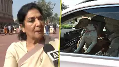 Congress MP Renuka Chowdhury and her stray dog