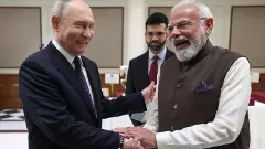 Russian President Vladimir Putin and Prime Minister Narendra Modi