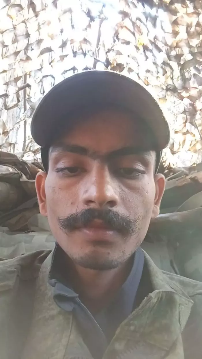 Aman Punia, believed by his family to be still trapped at the Russian war zone. Photo: By special arrangement