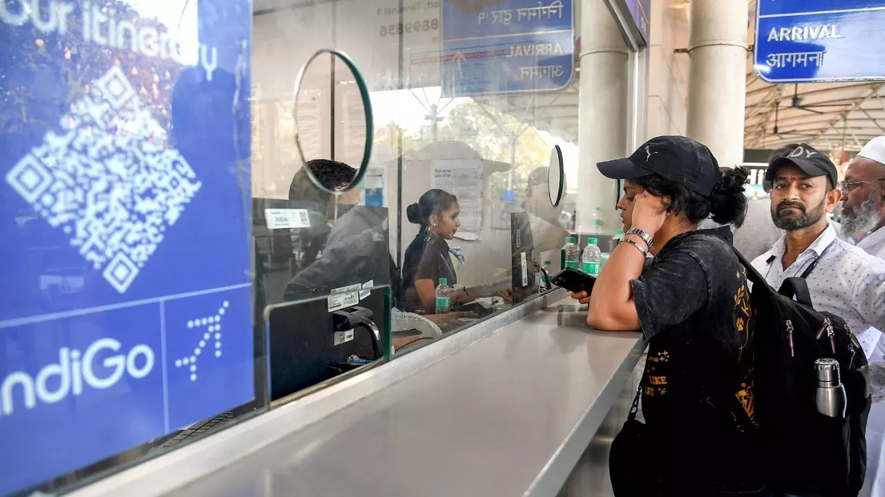 IndiGo airlines counter