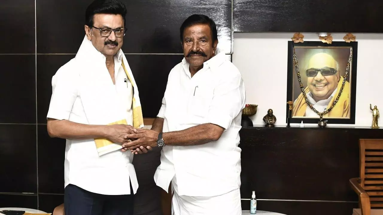 Stalin with KN Nehru