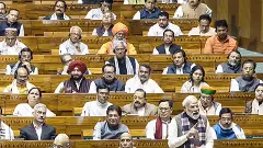 Modi in Parliament