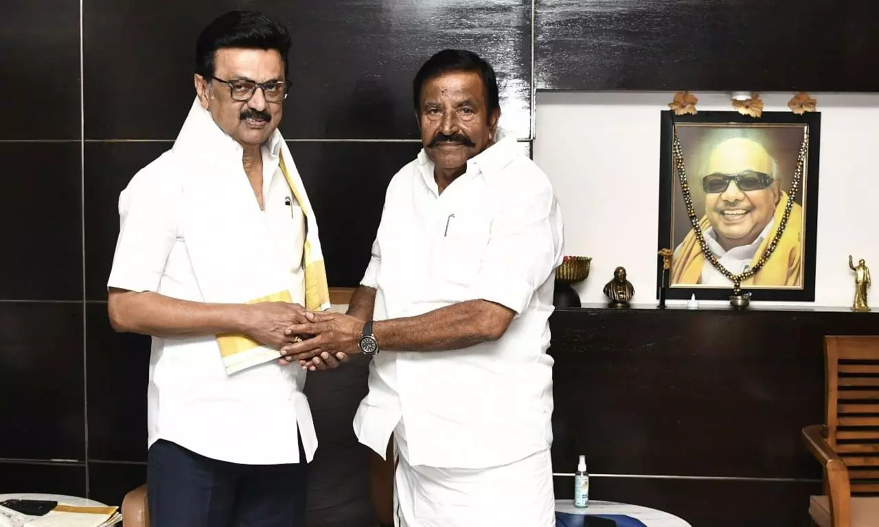 Stalin with KN Nehru