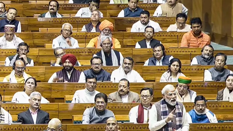 Modi in Parliament Modi in Parliament