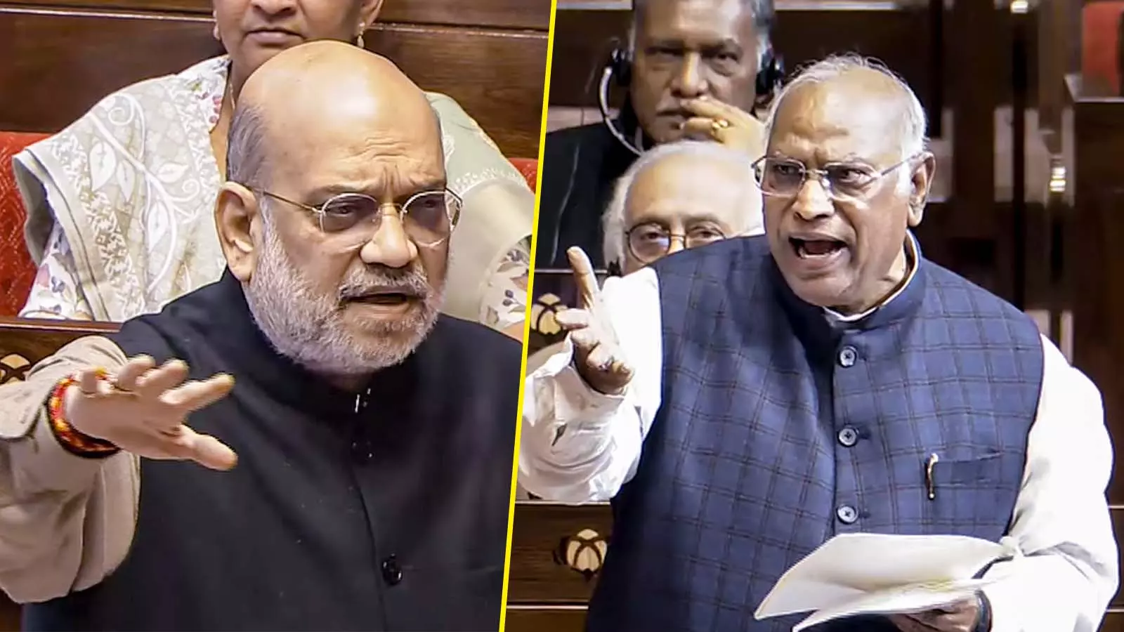 Amit Shah and Mallikarjun Kharge Amit Shah and Mallikarjun Kharge