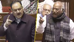 JP Nadda and Mallikarjun Kharge