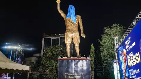 Messi mania grips as Argentine icon lands in India; to meet PM Modi Messi mania grips as Argentine icon lands in India; to meet PM Modi