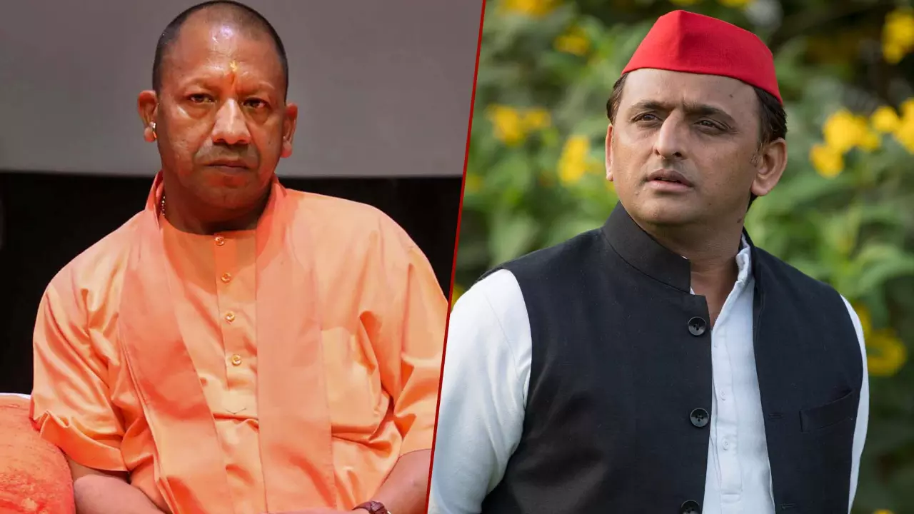 UP Chief Minister Yogi Adityanath and Samajwadi Party chief Akhilesh Yadav