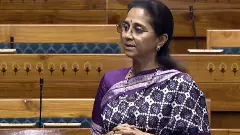 Supriya Sule speaks in the Lok Sabha during the Winter session of Parliament