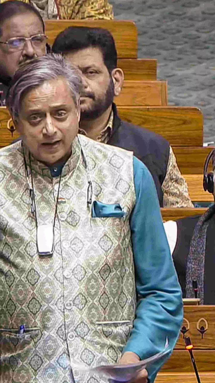 Shashi Tharoor in Lok Sabha Shashi Tharoor in Lok Sabha
