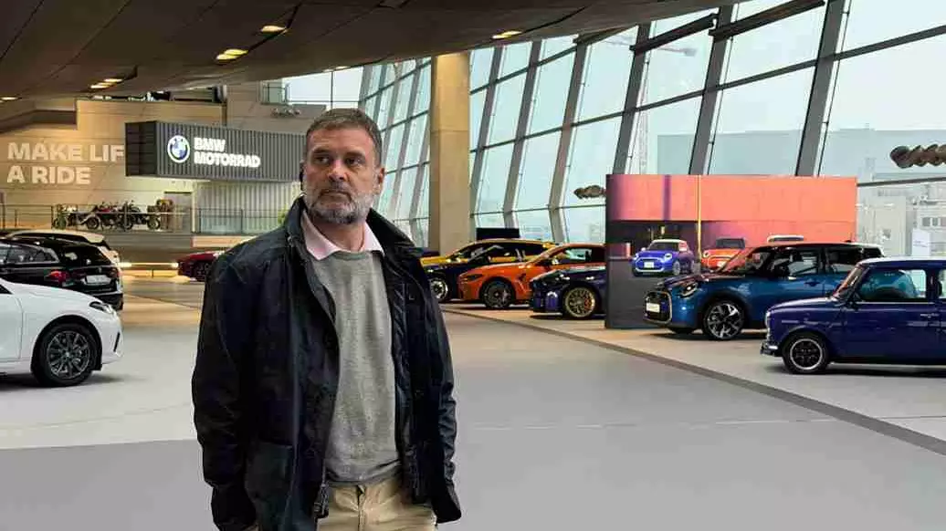 Rahul Gandhi at BMW