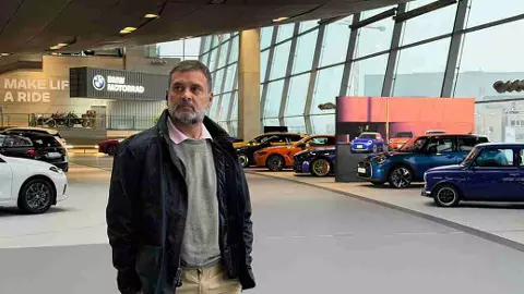 Rahul Gandhi at BMW