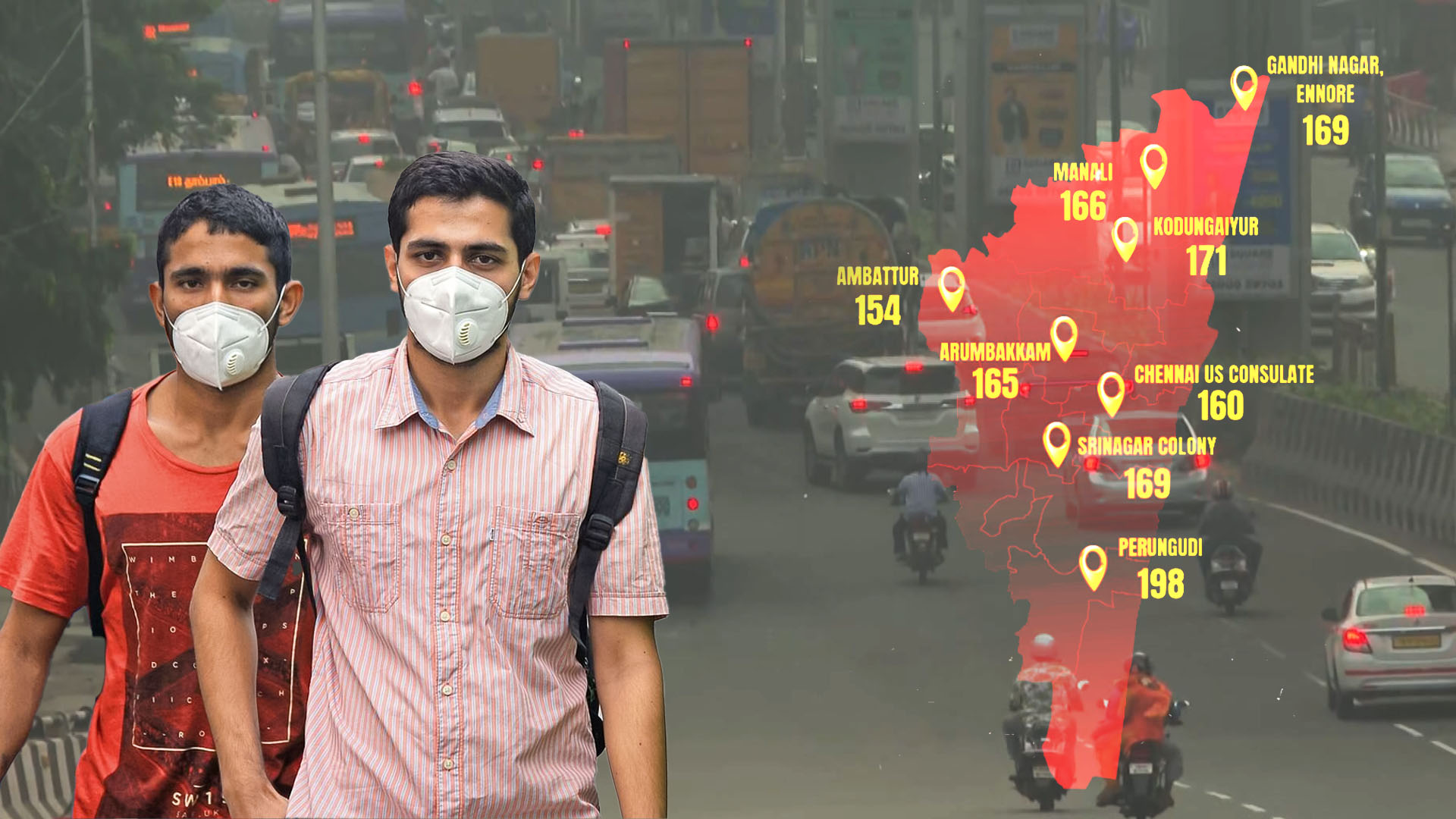 Why has Chennai's AQI breached 160 despite the beach?