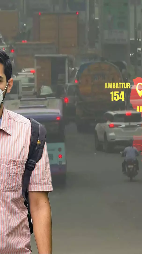 Why has Chennais AQI breached 160 despite the beach?