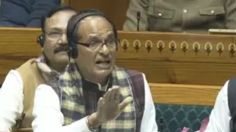 Union Rural Development Minister Shivraj Singh Chouhan in Lok Sabha Union Rural Development Minister Shivraj Singh Chouhan in Lok Sabha