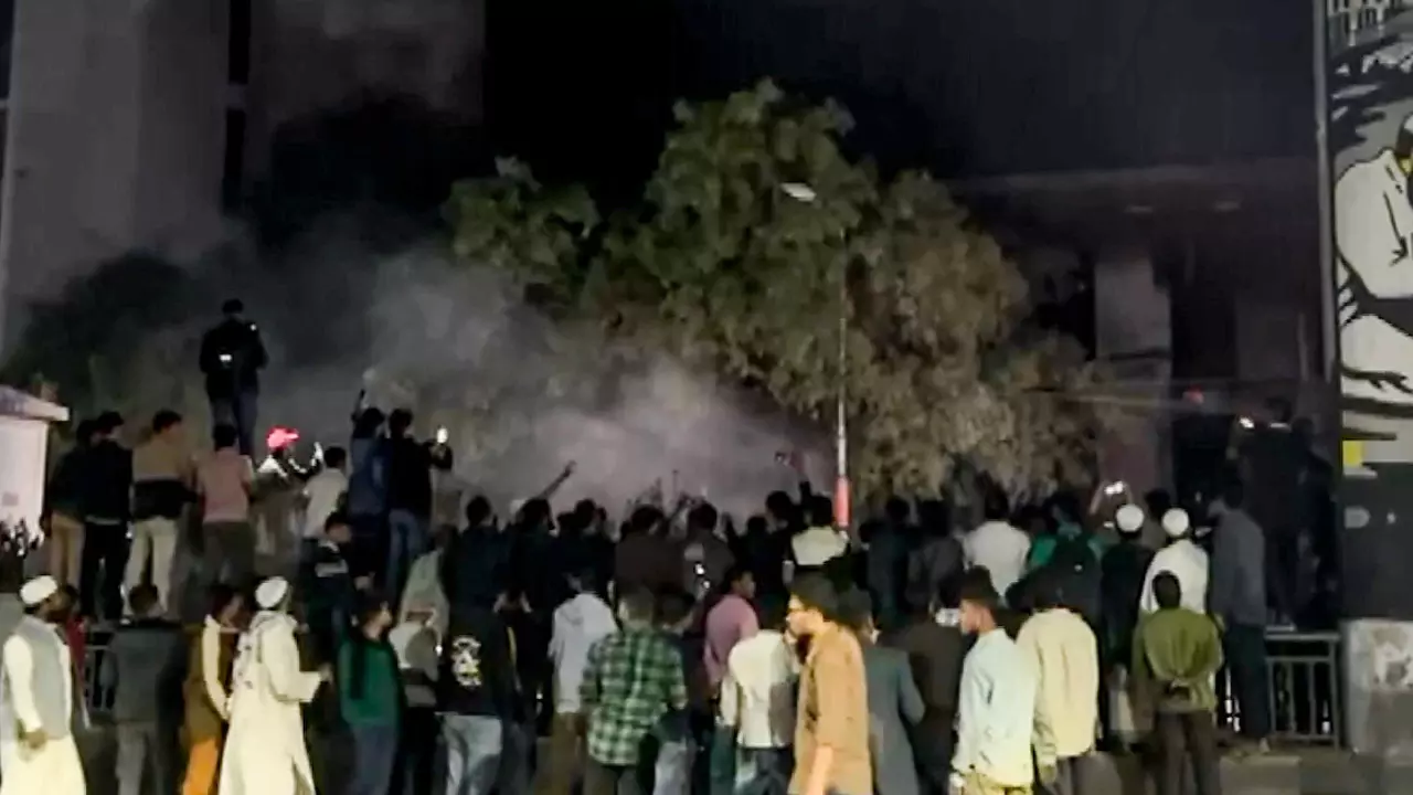 People gather to protest after the death of Sharif Osman Hadi, in Dhaka, Bangladesh