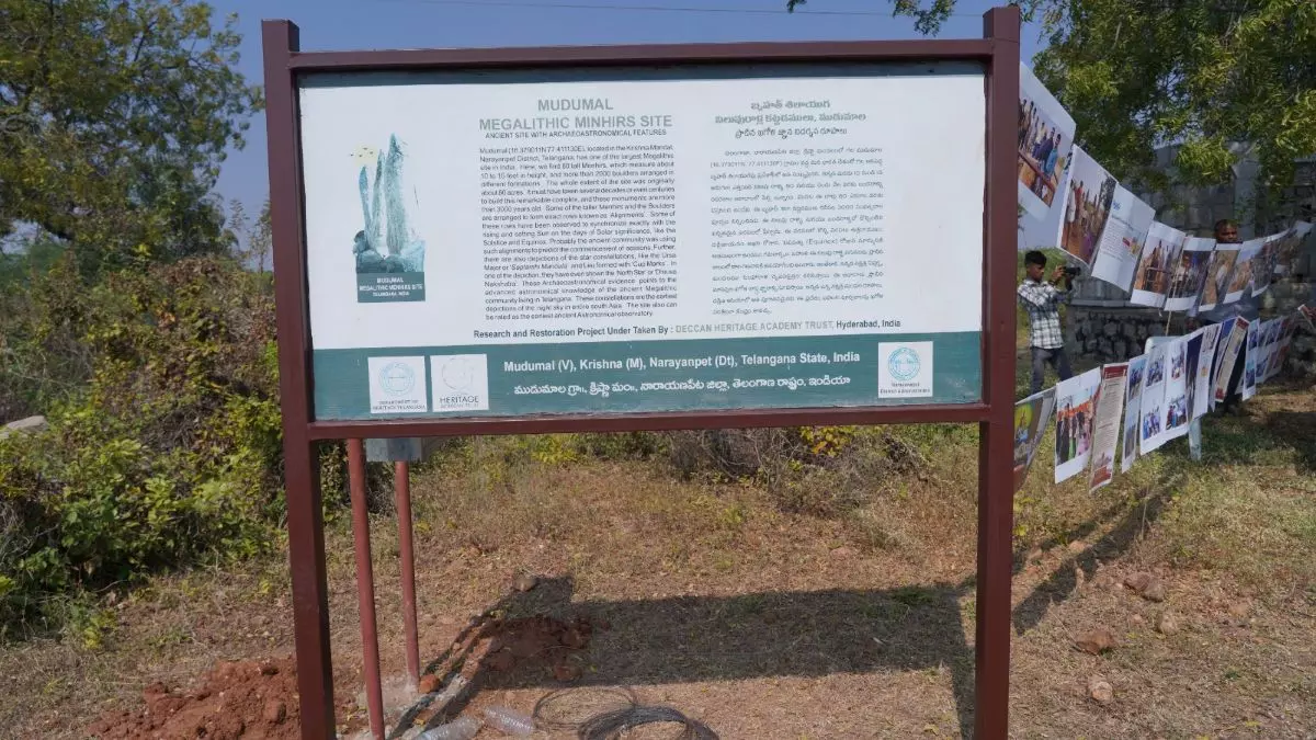 One of the most significant features of the site is a representation of the Ursa Major constellation. Earlier this year, the site found a place in UNESCOs tentative list of world heritage sites. Photo: Komanabelli Kiran Kumar One of the most significant features of the site is a representation of the Ursa Major constellation. Earlier this year, the site found a place in UNESCOs tentative list of world heritage sites. Photo: Komanabelli Kiran Kumar