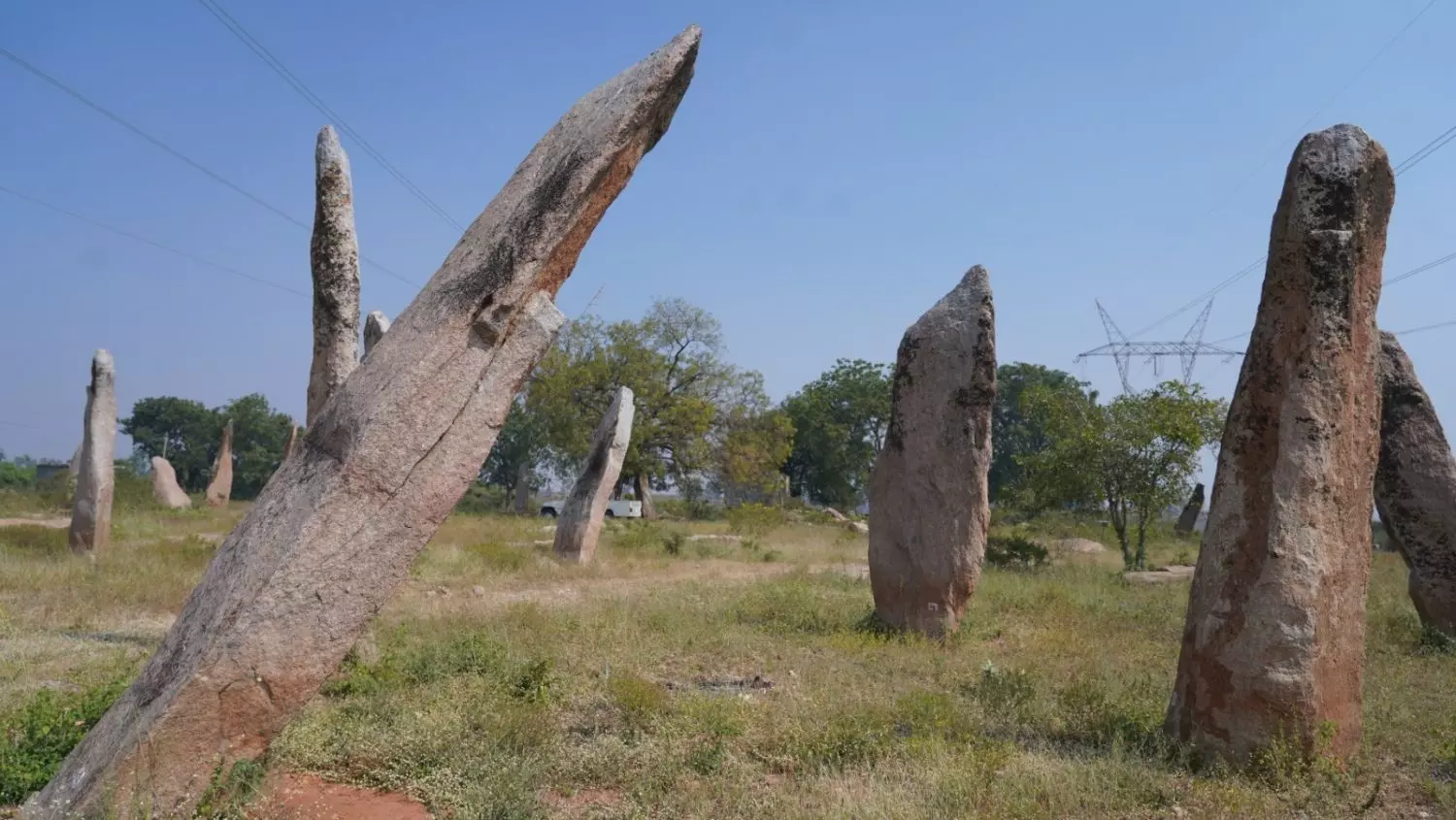 The megalithic menhirs of Mudumal have been compared to the Stonegenge in UK. Photo: Komanabelli Kiran Kumar The megalithic menhirs of Mudumal have been compared to the Stonegenge in UK. Photo: Komanabelli Kiran Kumar