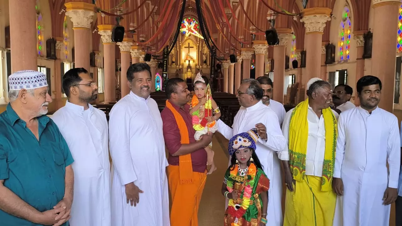 Christmas celbration in a Madurai church