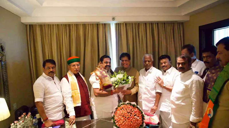 NDA unity on display as Goyal, EPS vow united fight for Tamil Nadu elections