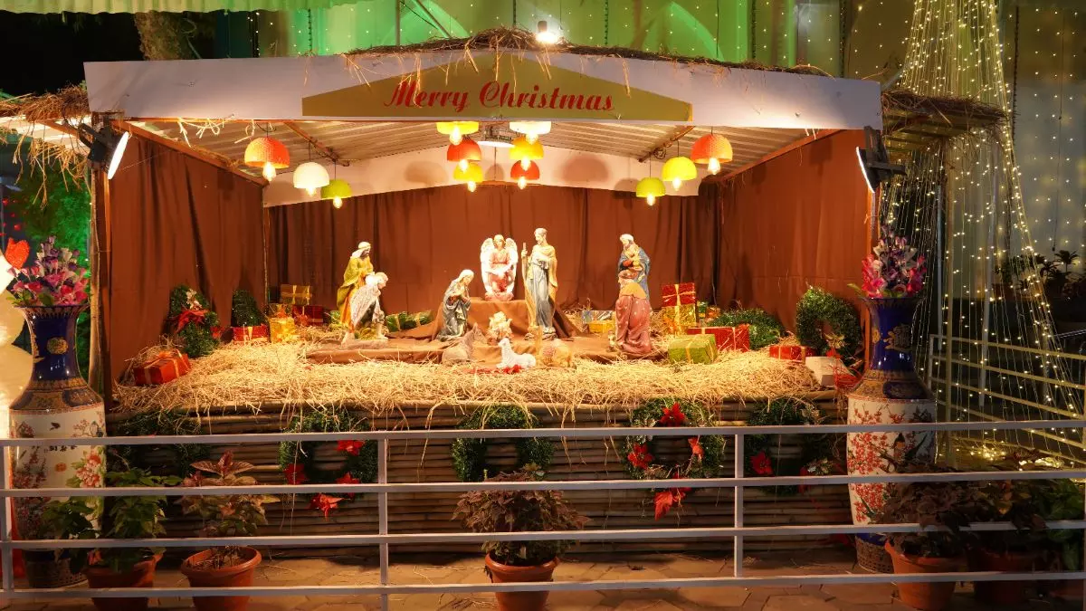 Nativity display at Secunderabad’s CSI Wesley Church Secunderabad, built in 1853. Photo: Kiran Kumar  