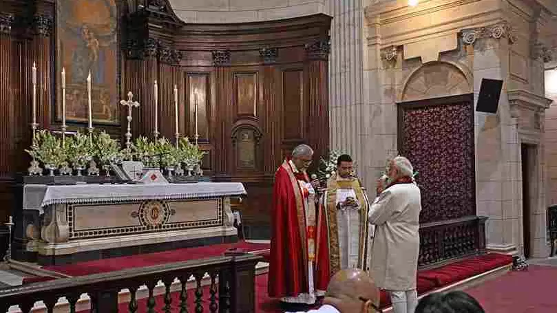 PM Modi attends Christmas service at Delhi cathedral; calls for peace and compassion