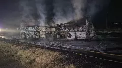 Bus fire