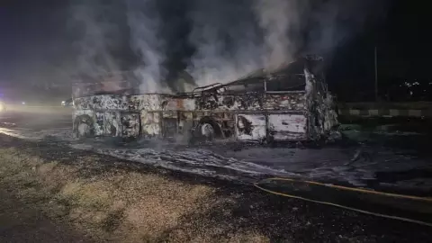 Bus fire