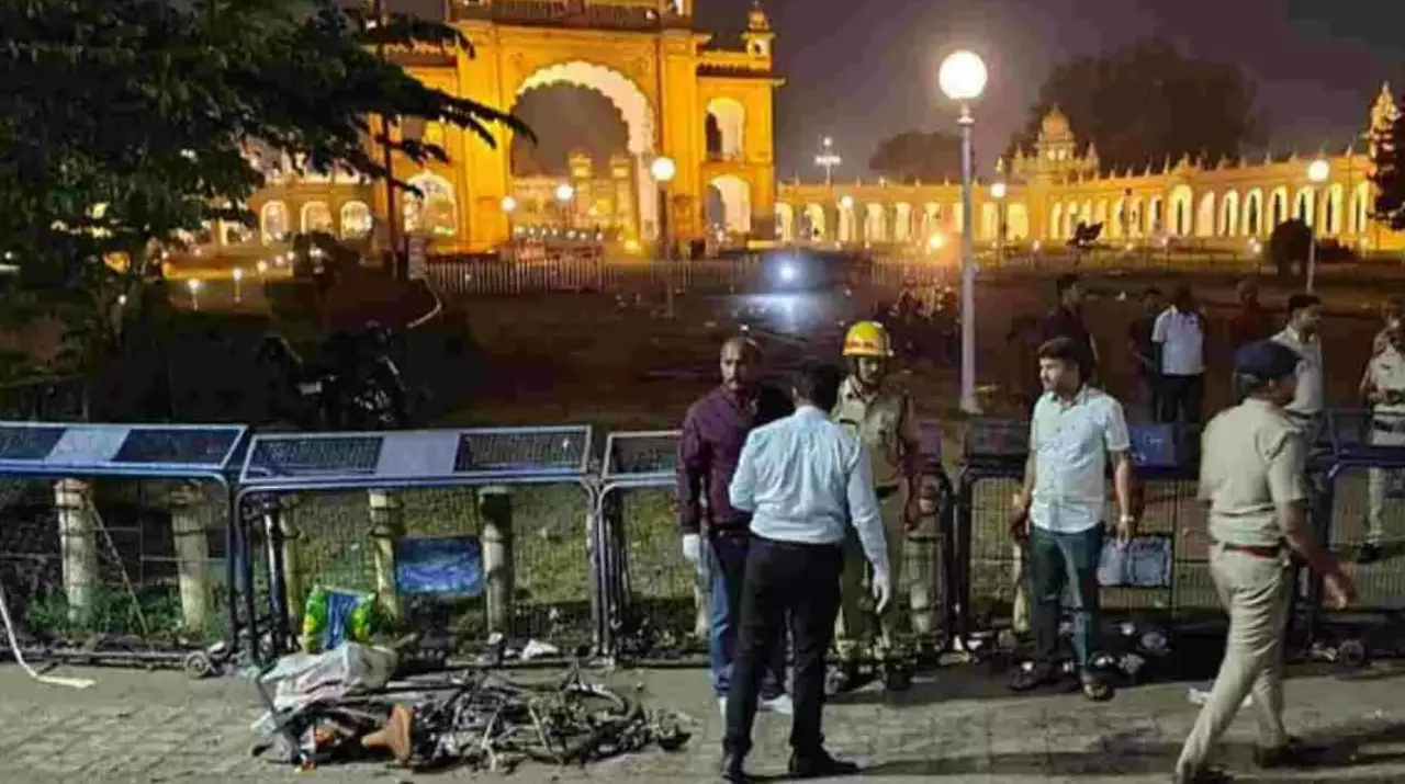 Balloon gas cylinder blast in Mysuru