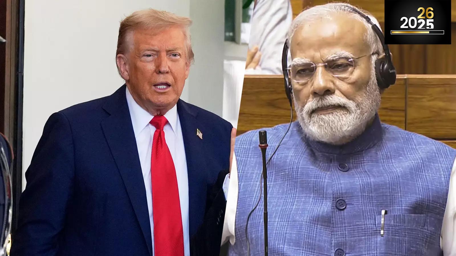 2025, when Modi's India found Trump 1.0 and Trump 2.0 to be cheese and chalk