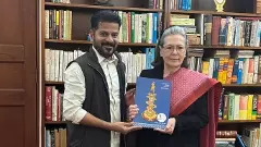 Revanth Reddy with Sonia Gandhi