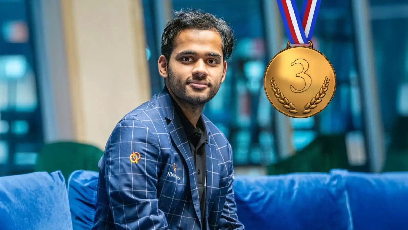 Indian Grandmaster Arjun Erigaisi claimed the bronze medal at the World Blitz Championship Indian Grandmaster Arjun Erigaisi claimed the bronze medal at the World Blitz Championship
