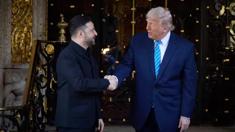 Donald Trump and Volodymyr Zelenskyy