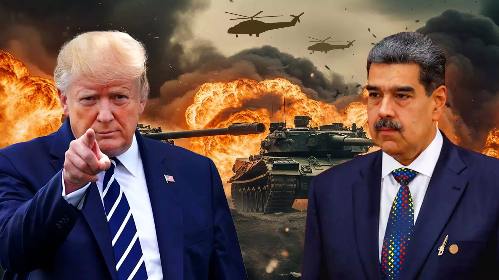 US President Donald Trump and Venezuelan President Nicolas Maduro US President Donald Trump and Venezuelan President Nicolas Maduro