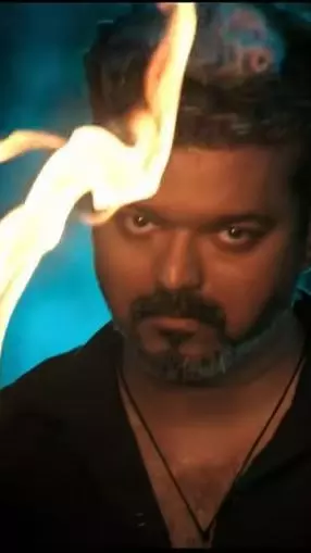 Actor Vijay in Jana Nayagan trailer. Actor Vijay in Jana Nayagan trailer.