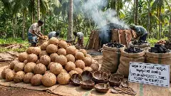 Coconut shell boom in coastal Karnataka.