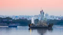 Hyderabads famous Hussain Sagar Lake