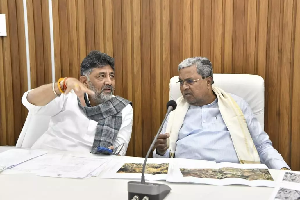Karnataka CM Siddaramaiah (right) and his deputy DK Shivakumar Karnataka CM Siddaramaiah (right) and his deputy DK Shivakumar