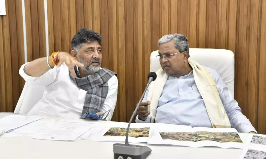 Karnataka CM Siddaramaiah (right) and his deputy DK Shivakumar Karnataka CM Siddaramaiah (right) and his deputy DK Shivakumar