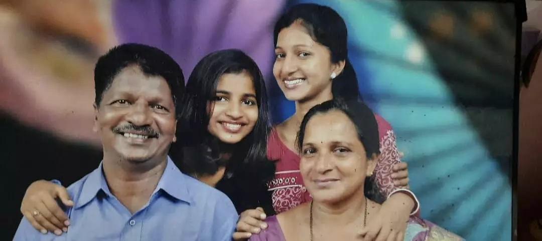 Sneha with her family. Photo: By special arrangement