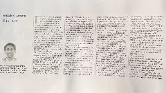 The article was written by Zorain Nizamani, a Pakistani PhD scholar based in the United States