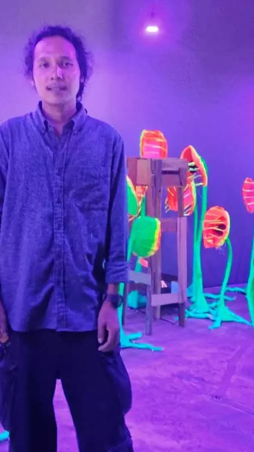 Dhiraj Rabha’s installation at the Kochi-Muziris Biennale Dhiraj Rabha’s installation at the Kochi-Muziris Biennale