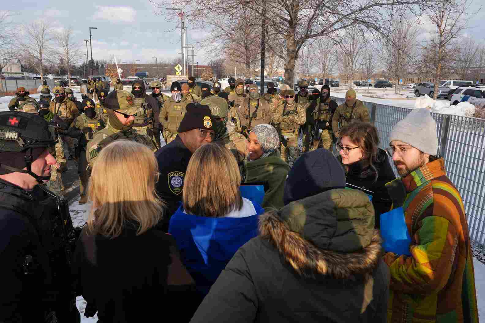 US protests: Thousands march in Minneapolis over fatal ICE shooting