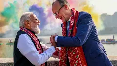 Pm Narendra Modi and German Chancellor Friedrich Merz